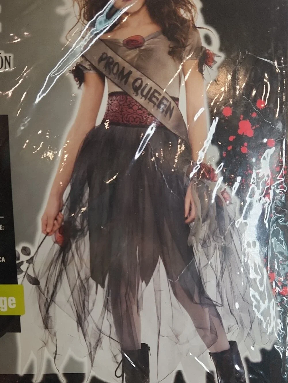 Prom Corpse Zombie Prom Queen Halloween Costume Girls Size Large 12/ 14 years